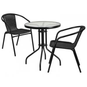 Комплект мебели Асоль LRC03/LRT02-D60 Black (2+1)