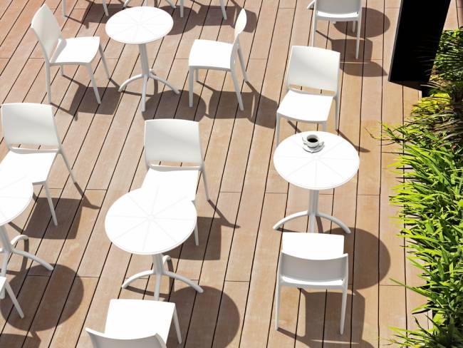 Стол пластиковый Octopus белый Ø600х750 мм