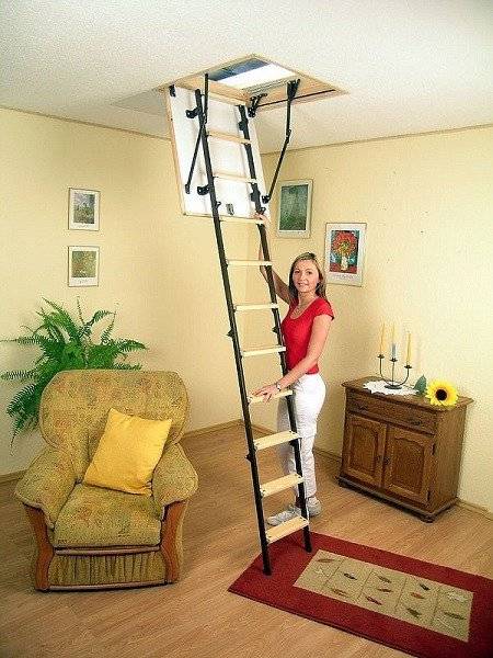 Чердачная складная лестница Stallux 280 120х70