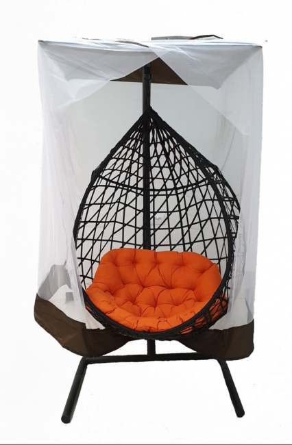 Москитная сетка "Комфорт" для одноместных подвесных кресел, шоколадный Москитная сетка "Комфорт" для одноместных подвесных кресел, шоколадный