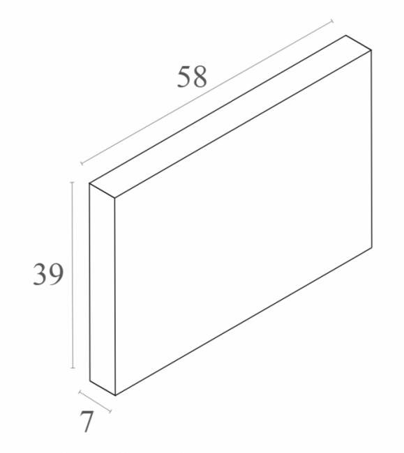 Подушка на спинку Monaco Backrest Cushion бежевый 590х390х70 мм