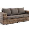 "Палермо" диван из искусственного ротанга трехместный, цвет соломенный