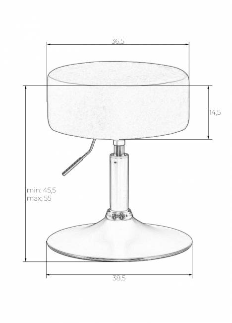 Пуф DOBRIN DANNY, белый PU