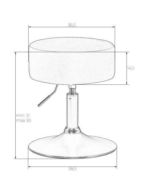 Пуф DOBRIN DANNY, белый PU