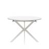 Стол раздвижной Leset Капри со стеклом Белый Стол раздвижной Leset Капри со стеклом Белый