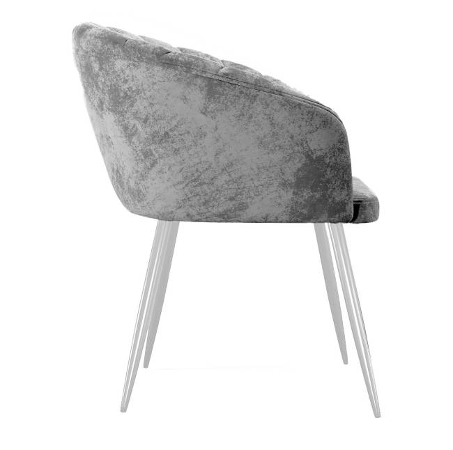 Стул DikLine 442 поворотный, M13 светло-серый, ножки белые Стул DikLine 442 поворотный, M13 светло-серый, ножки белые