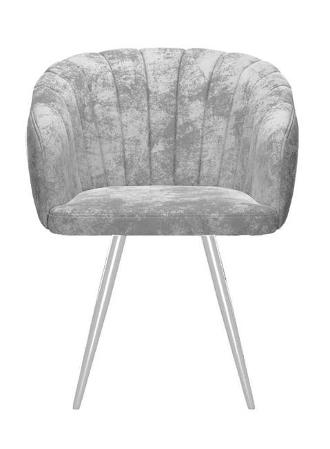 Стул DikLine 442 поворотный, M13 светло-серый, ножки белые Стул DikLine 442 поворотный, M13 светло-серый, ножки белые