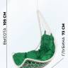 Подвесное кресло - качели "Wind White BS" зеленая подушка Подвесное кресло - качели "Wind White BS" зеленая подушка