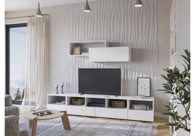 Шкаф Элла ПЛ 01 белый / белый