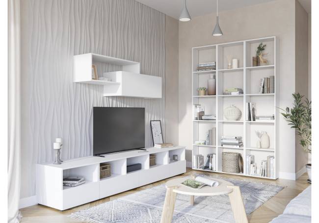 Шкаф Элла ПЛ 01 белый / белый