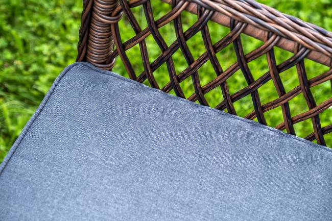 "Доппио" обеденная группа плетеная, цвет коричневый