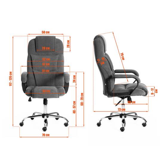 Кресло Бергамо/Bergamo хром (22) флок , коричневый, 6 коричневый флок