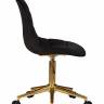 Офисное кресло для персонала DOBRIN MONTY GOLD, чёрный велюр (MJ9-101)