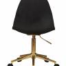 Офисное кресло для персонала DOBRIN MONTY GOLD, чёрный велюр (MJ9-101)