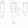 Печь дровяная KOZA/AB/S/N/DR/KAFEL/CZARNY (кафель черный)