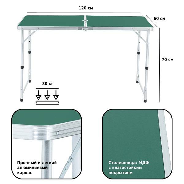 Набор мебели для пикника Green Glade M790-3 (зелёный) Набор мебели для пикника Green Glade M790-3 (зелёный)