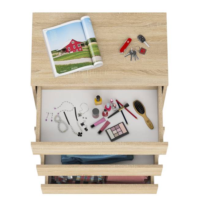 Узкий комод пять ящиков Мори МК700.5 цвет дуб сонома Узкий комод пять ящиков Мори МК700.5 цвет дуб сонома