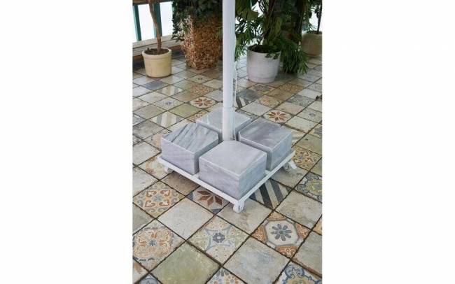 Зонт "MISTRAL 300", квадратный, белый Зонт "MISTRAL 300", квадратный, белый