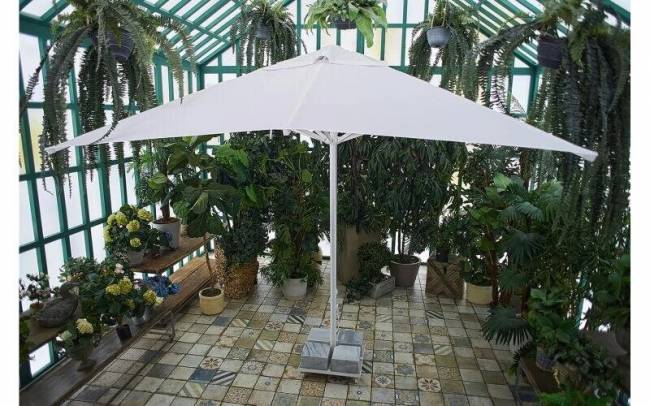 Зонт "MISTRAL 300", квадратный, белый Зонт "MISTRAL 300", квадратный, белый