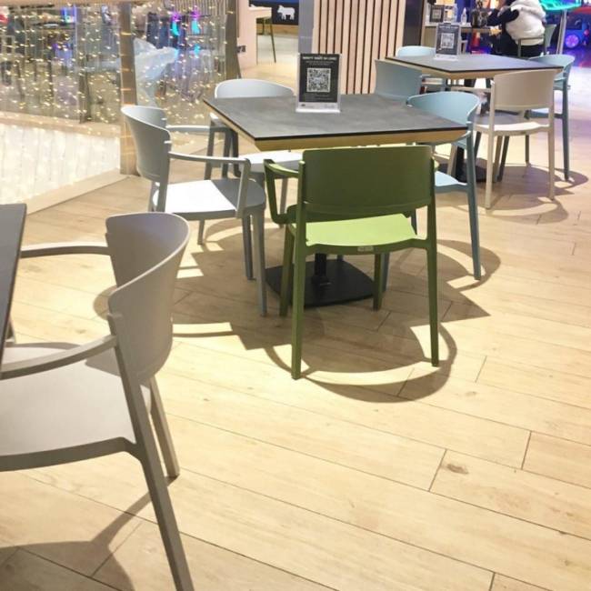 Кресло пластиковое Abuela B белый 580х525х765 мм