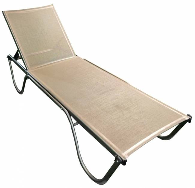 Шезлонг-лежак металлический Ankara тортора 1920х650х870 мм Шезлонг-лежак металлический Ankara тортора 1920х650х870 мм