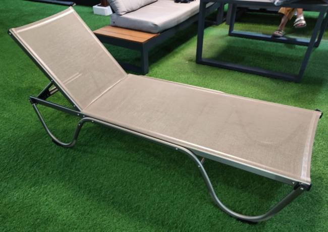 Шезлонг-лежак металлический Ankara тортора 1920х650х870 мм Шезлонг-лежак металлический Ankara тортора 1920х650х870 мм