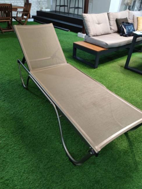 Шезлонг-лежак металлический Ankara тортора 1920х650х870 мм Шезлонг-лежак металлический Ankara тортора 1920х650х870 мм