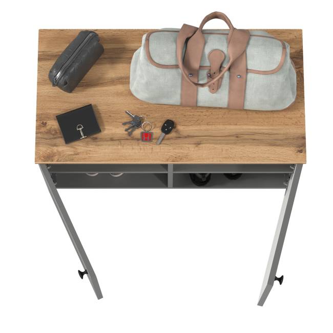 Тумба Остин 13.257 цвет серый графит/дуб крафт золотой