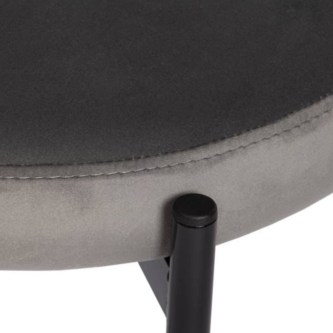 Стул REVO (mod. 7033) / 1 шт. в упаковке ткань/металл, 47х54х82 см, высота до сиденья 47 см, серый barkhat 26/черный серый barkhat 26/черный ткань/металл